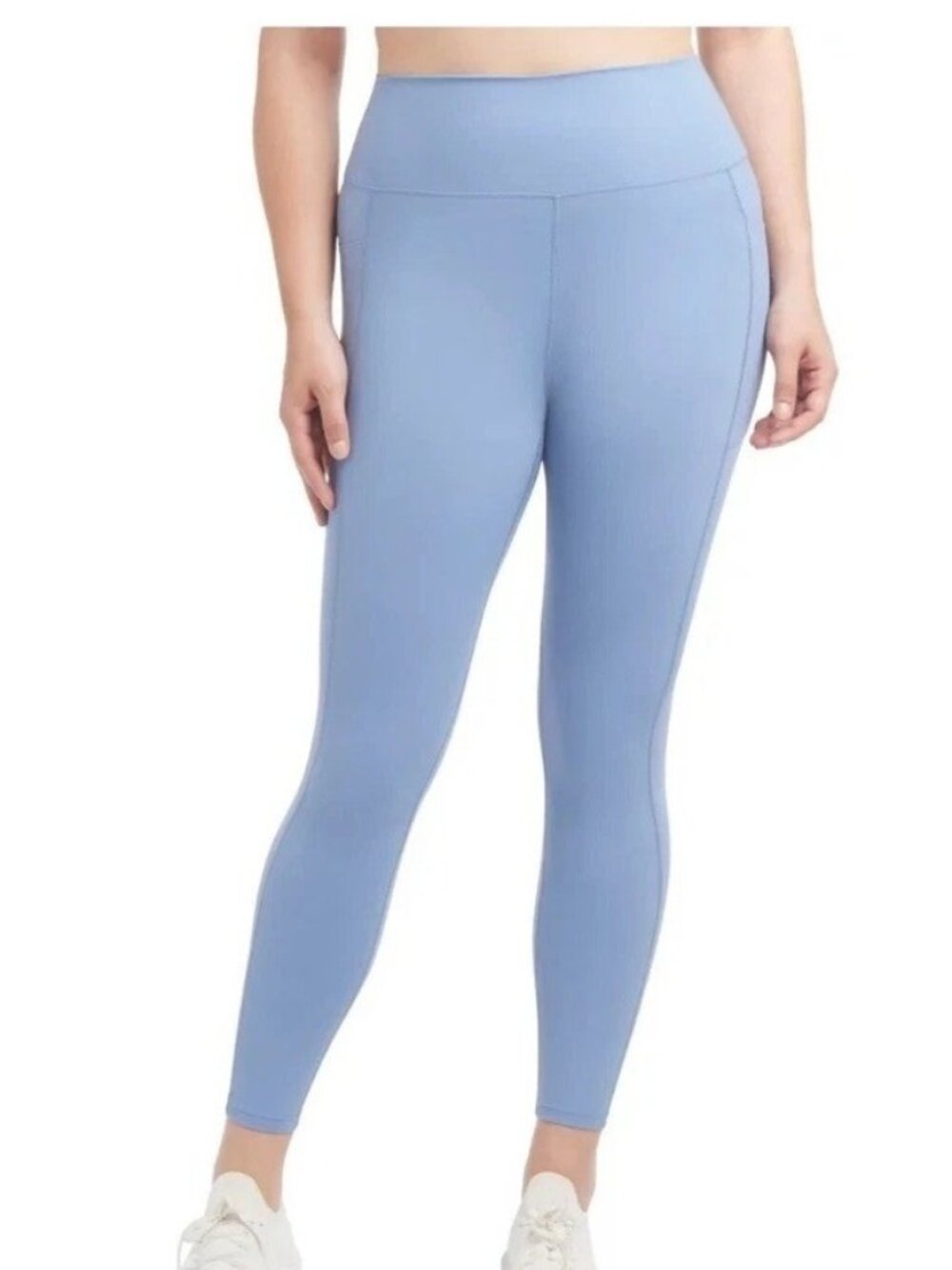 NWT Danskin Lightweight Tight Women's M Blue Leggings 25" Inseam
